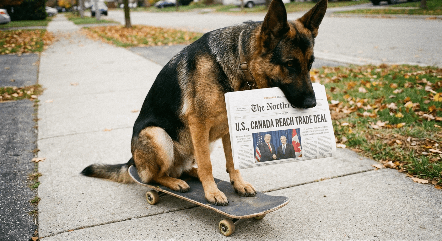 Biden’s Dog Holding a 2018 Newspaper